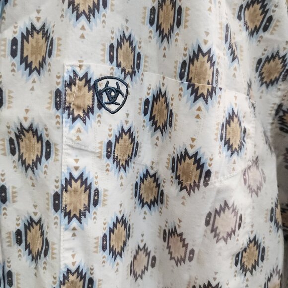 Ariat Men's Team Warner Classic Embroidered Shirt Size Medium - Picture 8 of 16